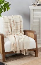 Cargar imagen en el visor de la galería, Frazada Rayas Tejidas