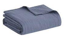 Cargar imagen en el visor de la galería, Colcha Azul De Gasa 100% Algodón