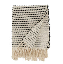 Cargar imagen en el visor de la galería, Frazada Crema con puntos Camel