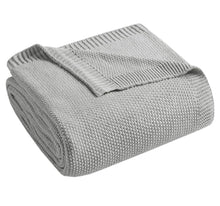 Cargar imagen en el visor de la galería, Blanket Gris Tejido de Arroz