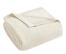 Cargar imagen en el visor de la galería, Blanket Crema Tejido de Arroz
