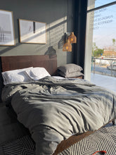 Cargar imagen en el visor de la galería, Funda de Duvet Gris Oxford