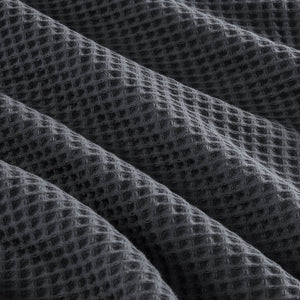 Colcha Waffle Gris Oxford 100% Algodón