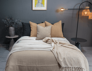 Frazada Crema con puntos Camel