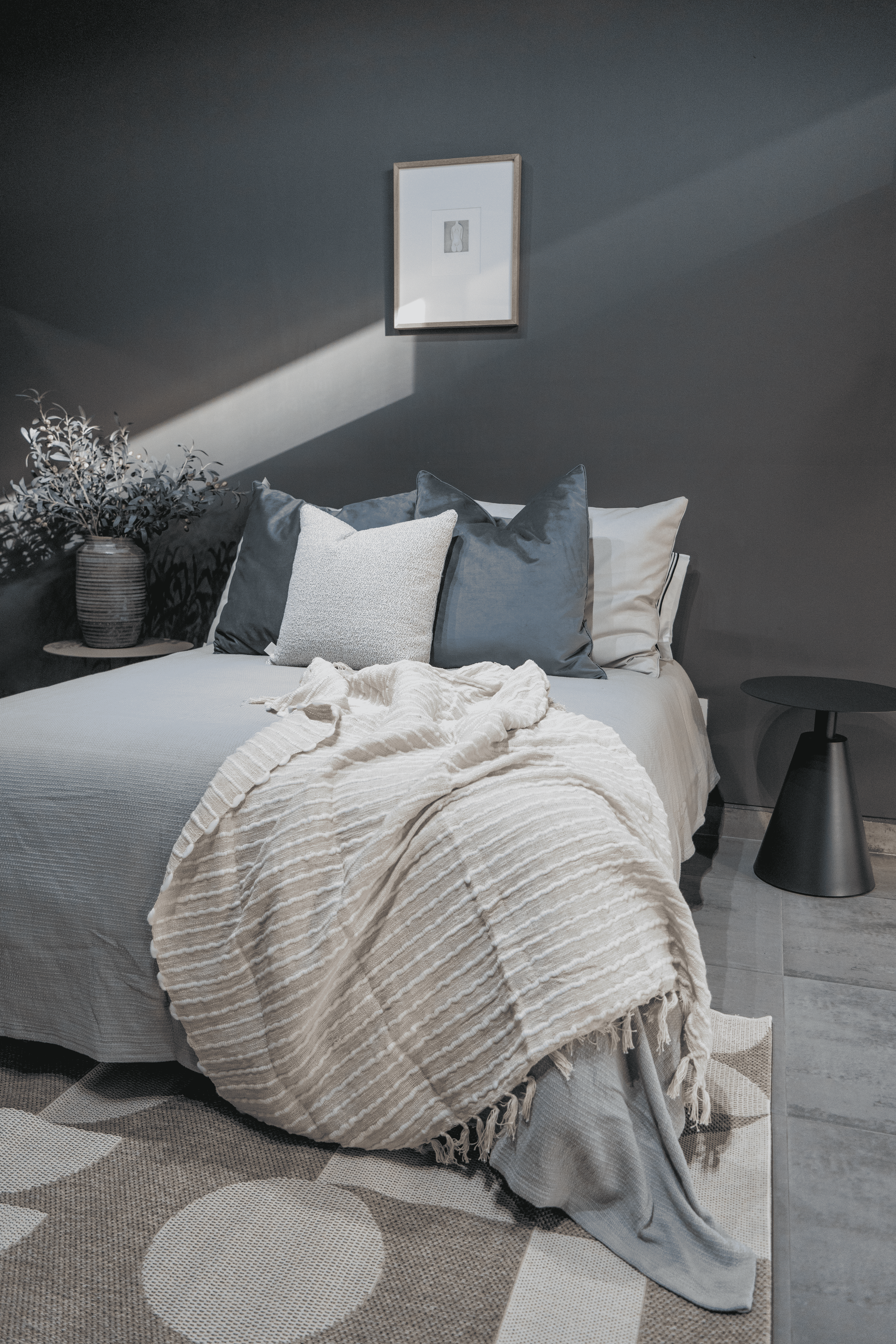 Frazada Natural Tejida con Blanco