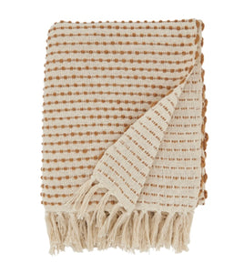 Frazada Crema con puntos Camel