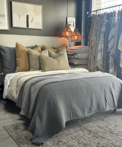 Blanket Gris Tejido de Arroz